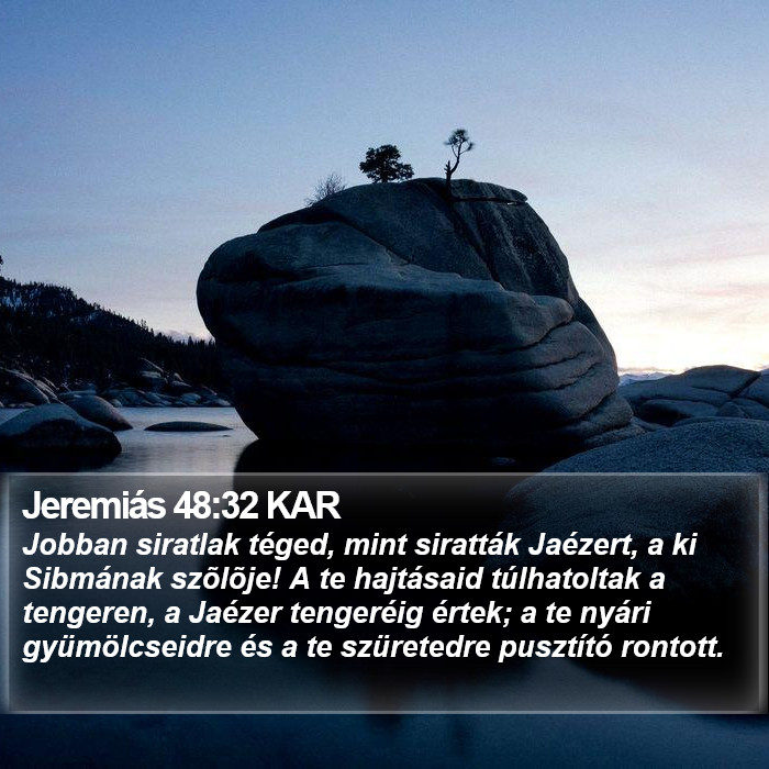 Jeremiás 48:32 KAR Bible Study