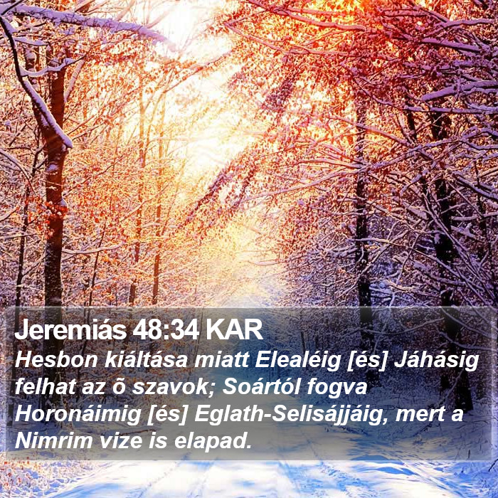 Jeremiás 48:34 KAR Bible Study