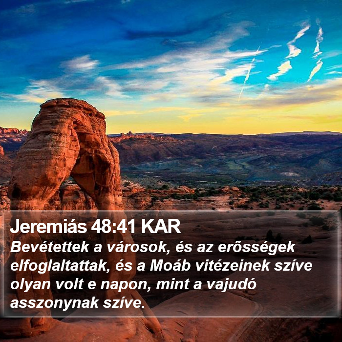 Jeremiás 48:41 KAR Bible Study