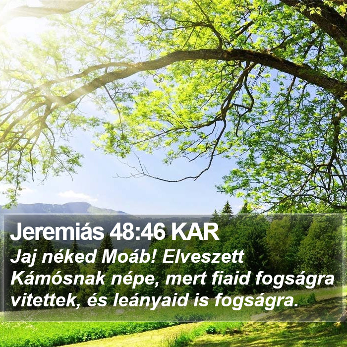 Jeremiás 48:46 KAR Bible Study