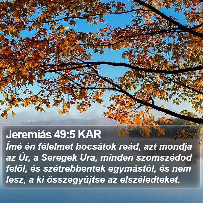 Jeremiás 49:5 KAR Bible Study