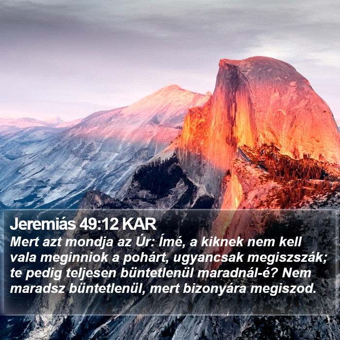 Jeremiás 49:12 KAR Bible Study