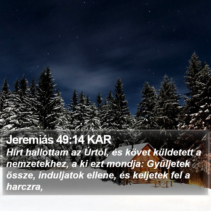 Jeremiás 49:14 KAR Bible Study