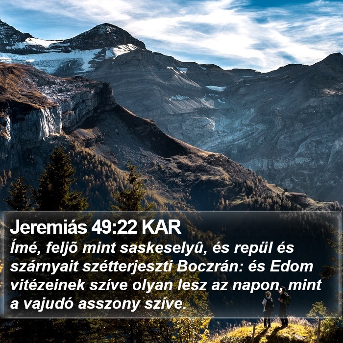 Jeremiás 49:22 KAR Bible Study