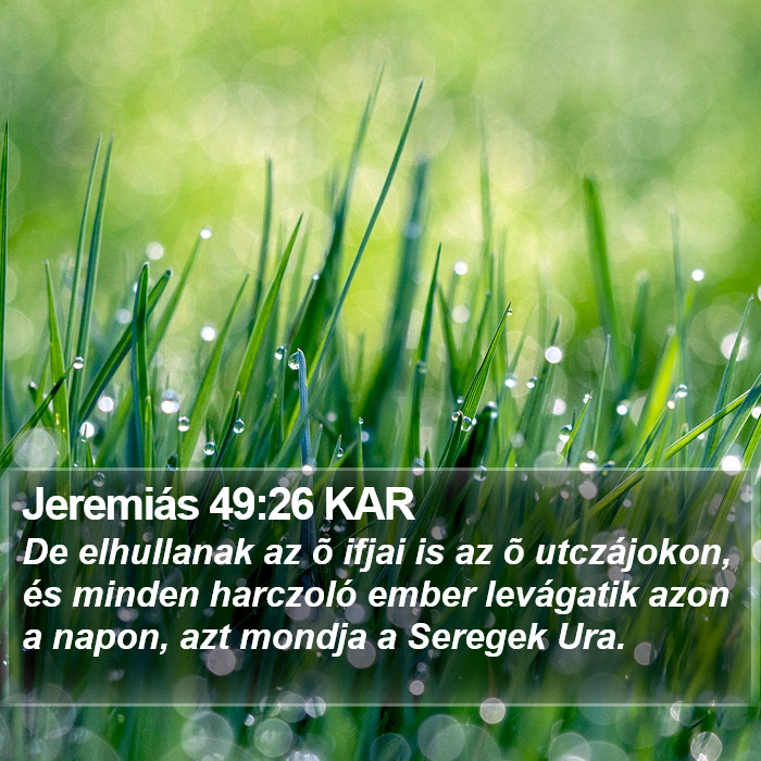 Jeremiás 49:26 KAR Bible Study