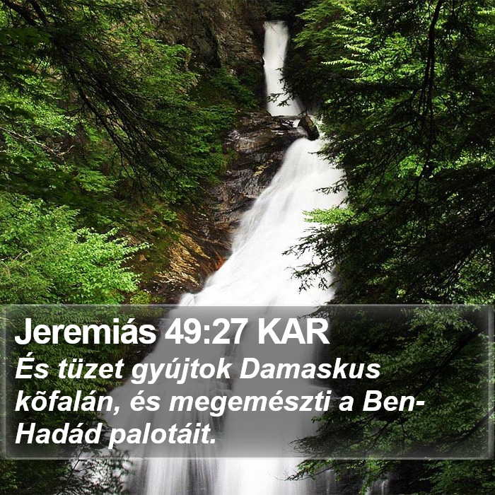 Jeremiás 49:27 KAR Bible Study