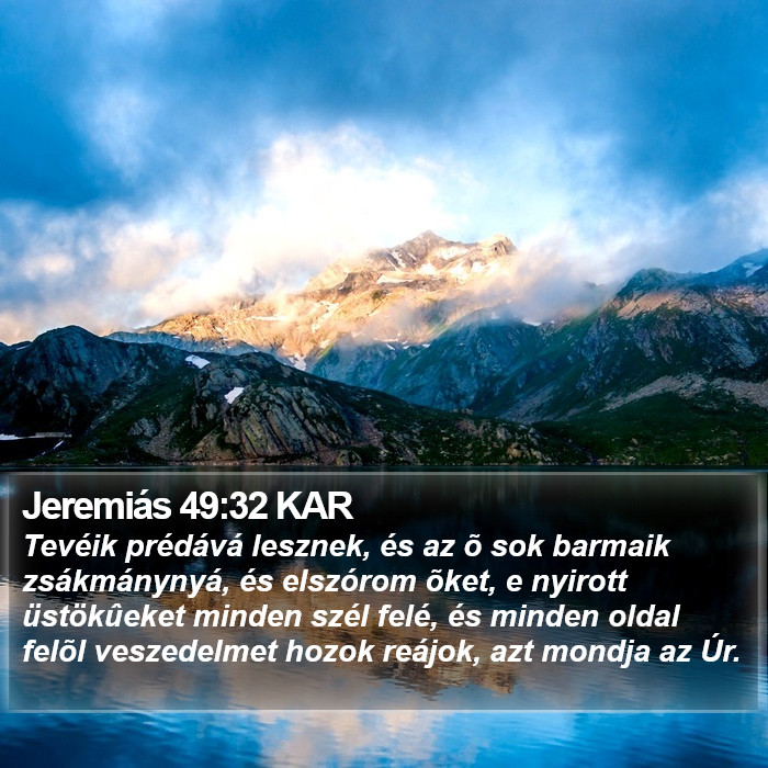 Jeremiás 49:32 KAR Bible Study