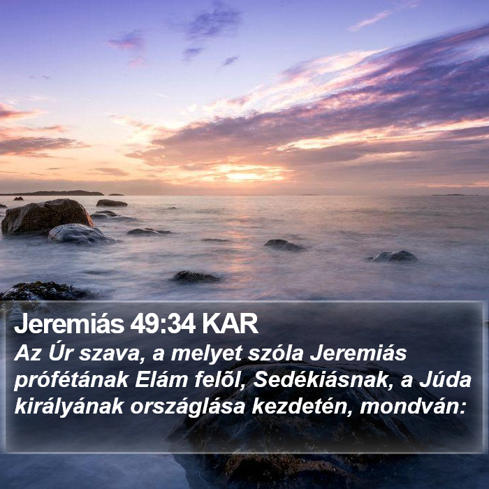 Jeremiás 49:34 KAR Bible Study