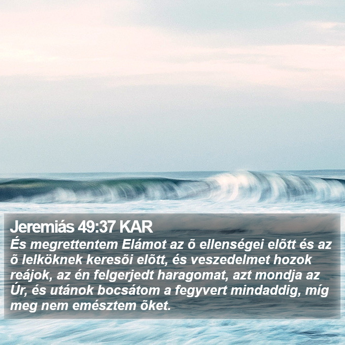 Jeremiás 49:37 KAR Bible Study