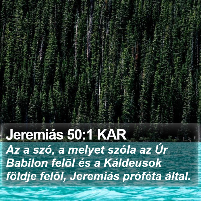 Jeremiás 50:1 KAR Bible Study