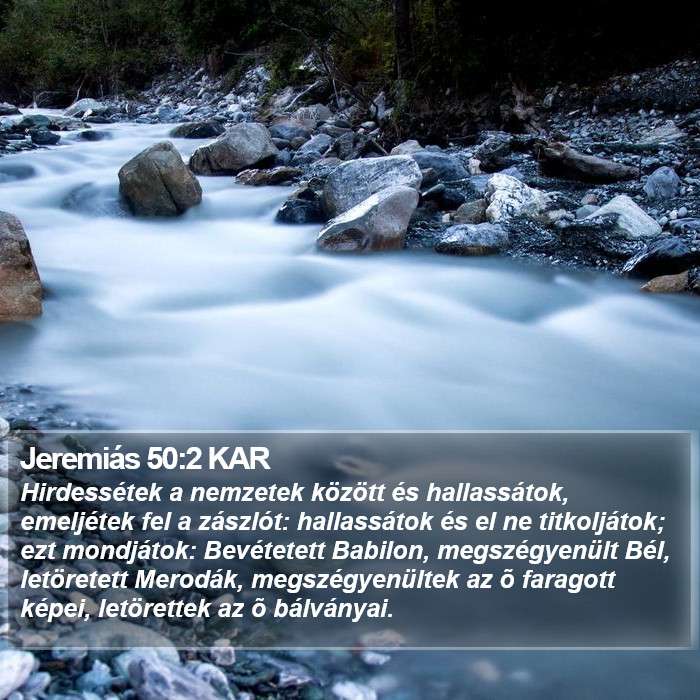 Jeremiás 50:2 KAR Bible Study