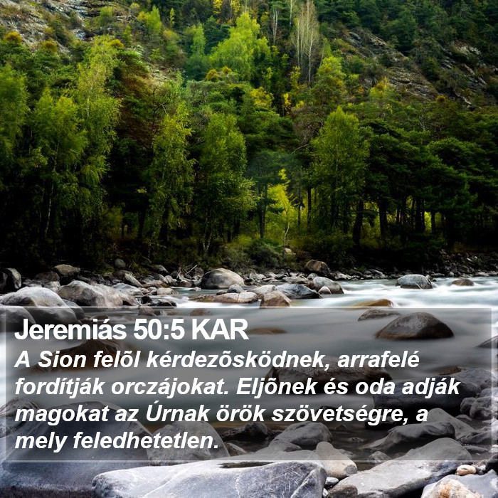 Jeremiás 50:5 KAR Bible Study