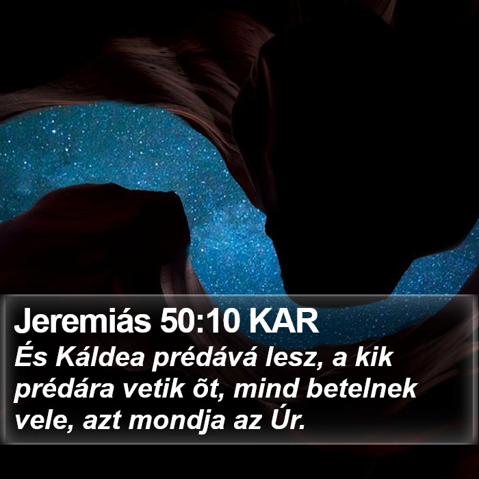 Jeremiás 50:10 KAR Bible Study