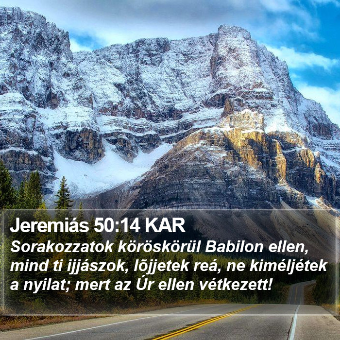 Jeremiás 50:14 KAR Bible Study