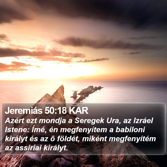 Jeremiás 50:18 KAR Bible Study