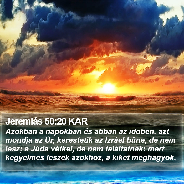 Jeremiás 50:20 KAR Bible Study