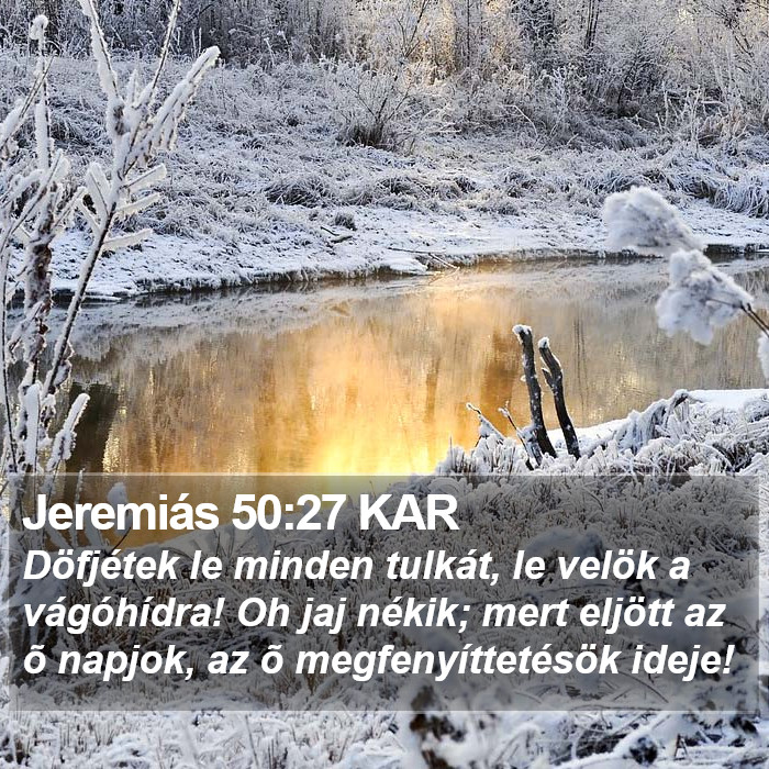 Jeremiás 50:27 KAR Bible Study