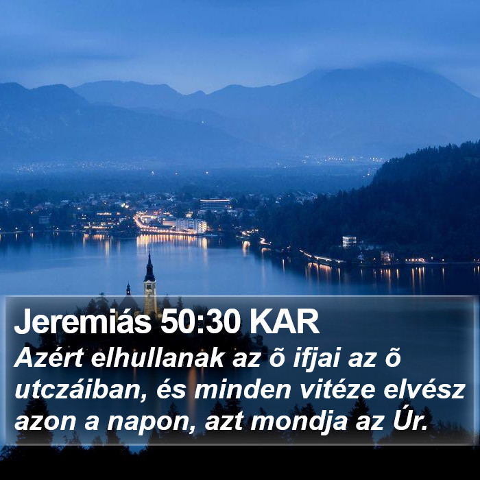 Jeremiás 50:30 KAR Bible Study