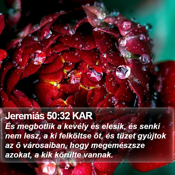 Jeremiás 50:32 KAR Bible Study