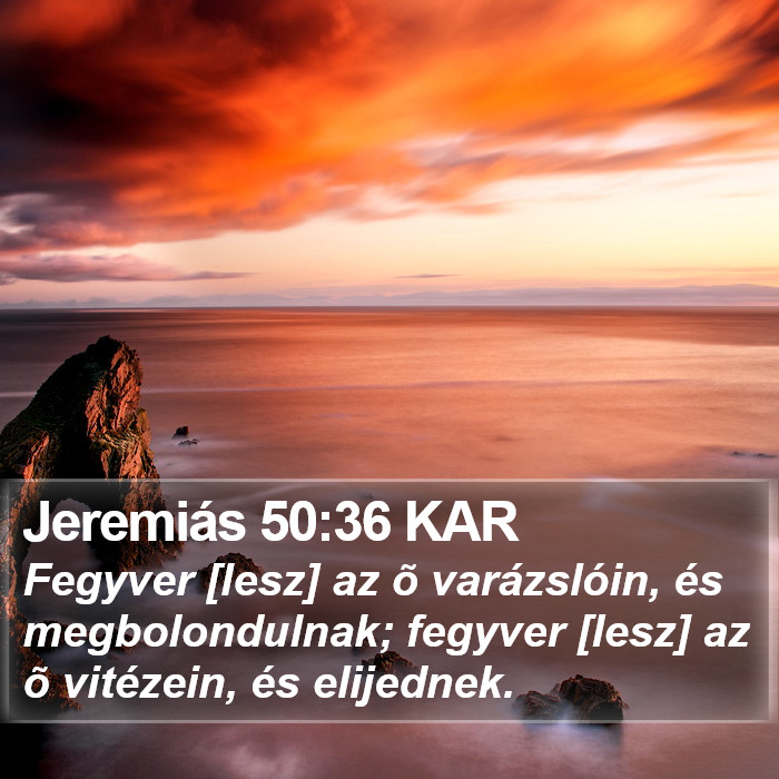 Jeremiás 50:36 KAR Bible Study