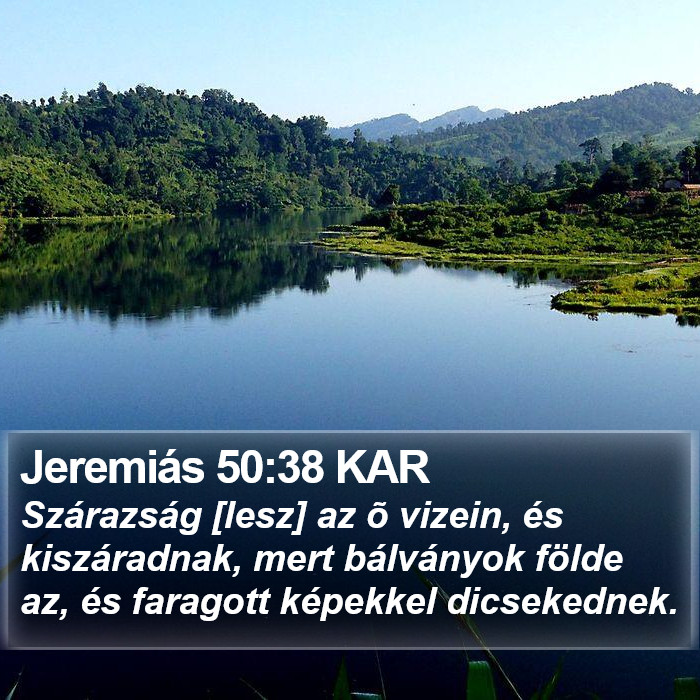 Jeremiás 50:38 KAR Bible Study