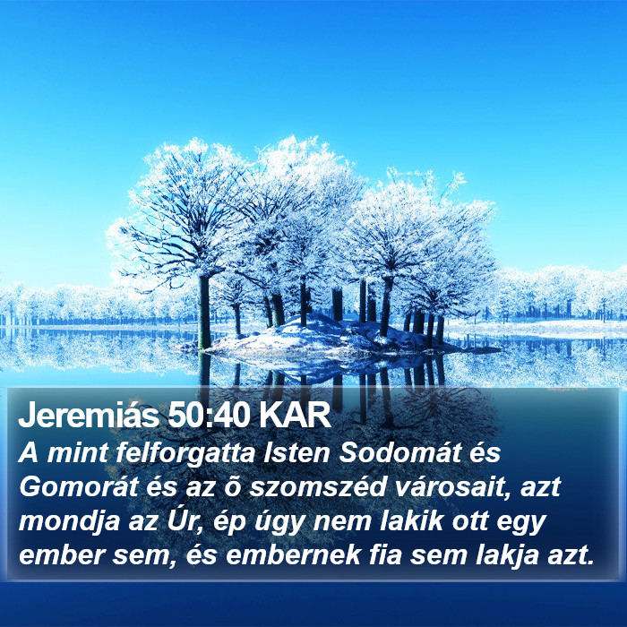 Jeremiás 50:40 KAR Bible Study