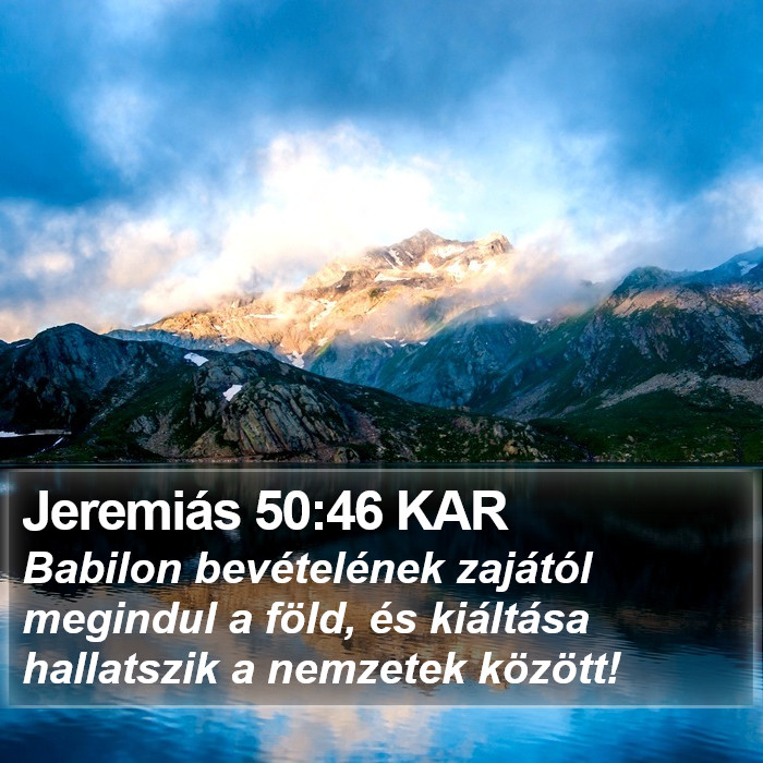 Jeremiás 50:46 KAR Bible Study