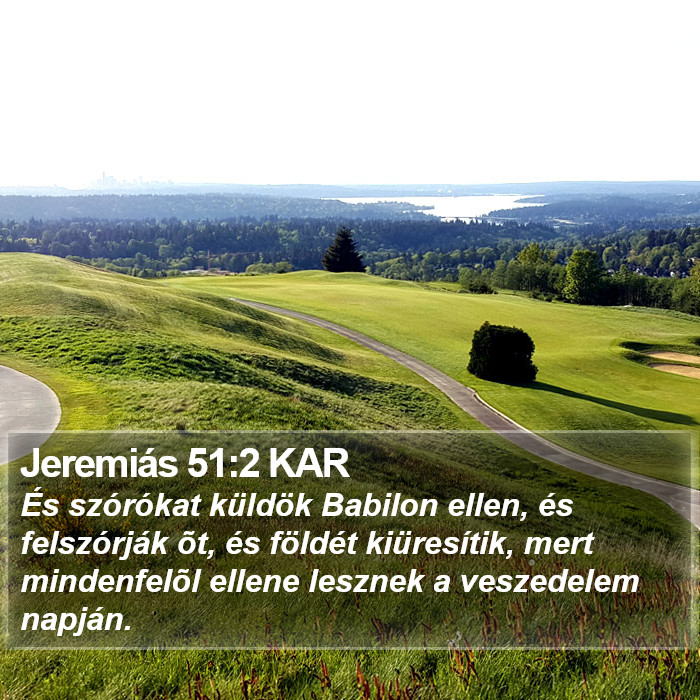 Jeremiás 51:2 KAR Bible Study