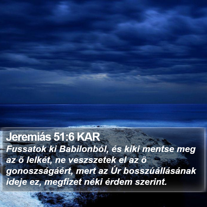 Jeremiás 51:6 KAR Bible Study