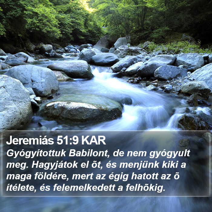 Jeremiás 51:9 KAR Bible Study