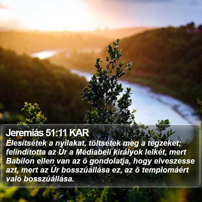 Jeremiás 51:11 KAR Bible Study