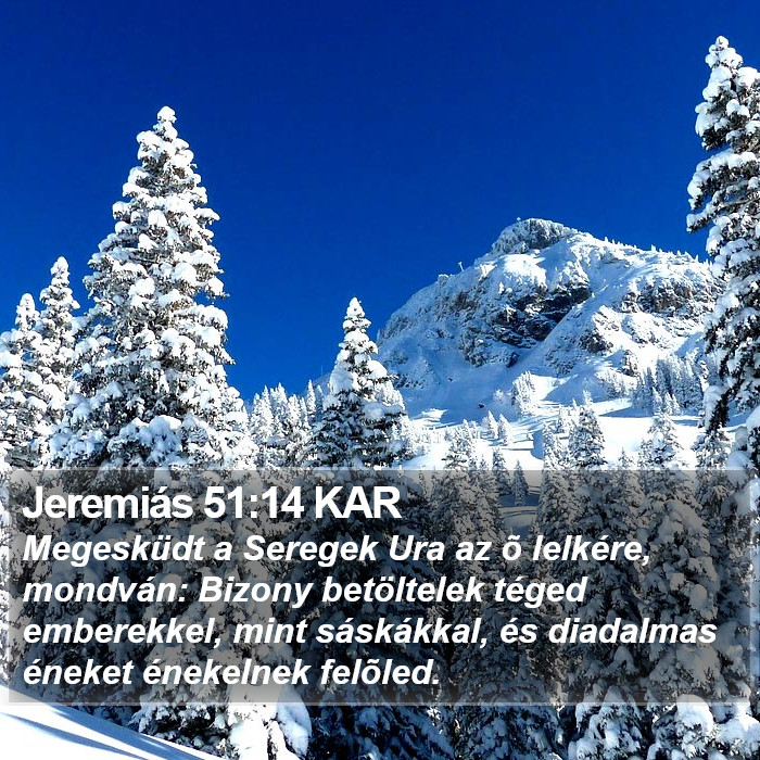 Jeremiás 51:14 KAR Bible Study