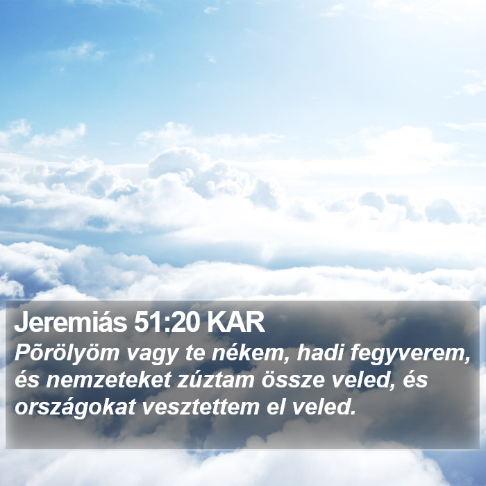 Jeremiás 51:20 KAR Bible Study