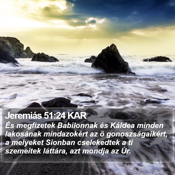 Jeremiás 51:24 KAR Bible Study