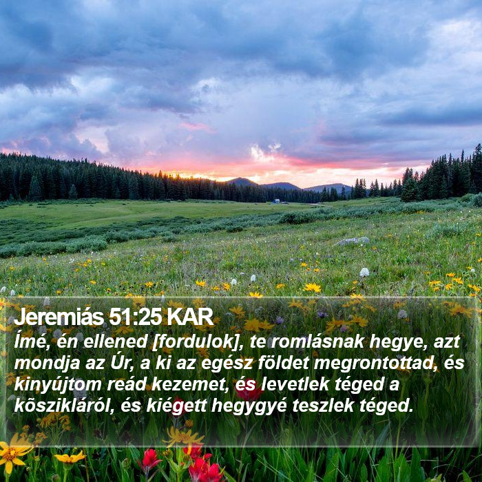 Jeremiás 51:25 KAR Bible Study