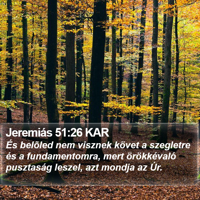 Jeremiás 51:26 KAR Bible Study