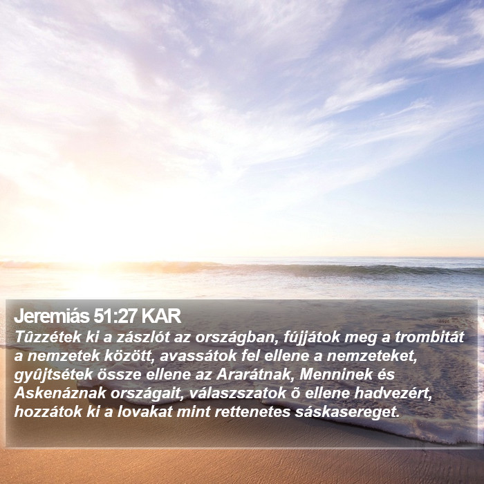 Jeremiás 51:27 KAR Bible Study