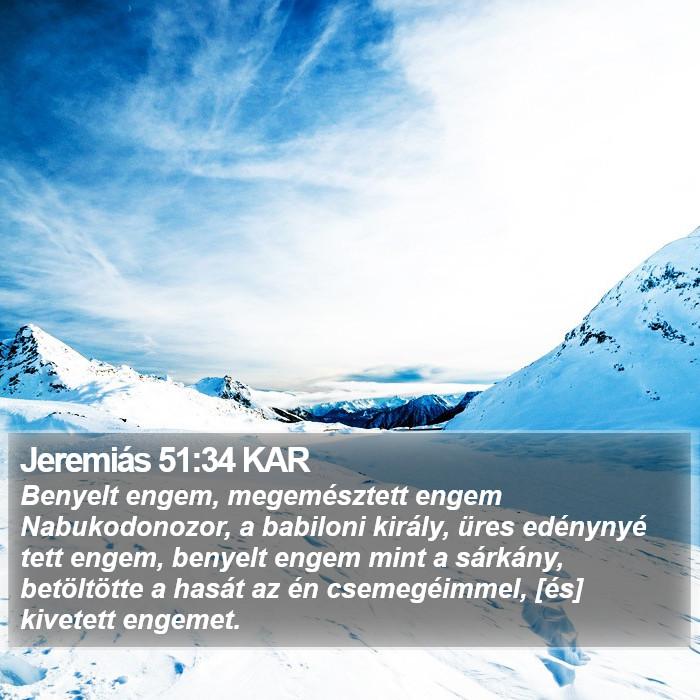 Jeremiás 51:34 KAR Bible Study