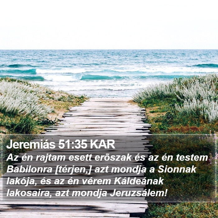 Jeremiás 51:35 KAR Bible Study