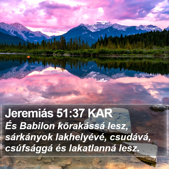 Jeremiás 51:37 KAR Bible Study