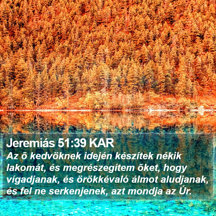 Jeremiás 51:39 KAR Bible Study