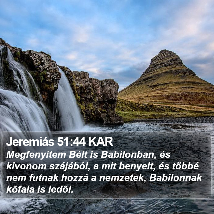 Jeremiás 51:44 KAR Bible Study