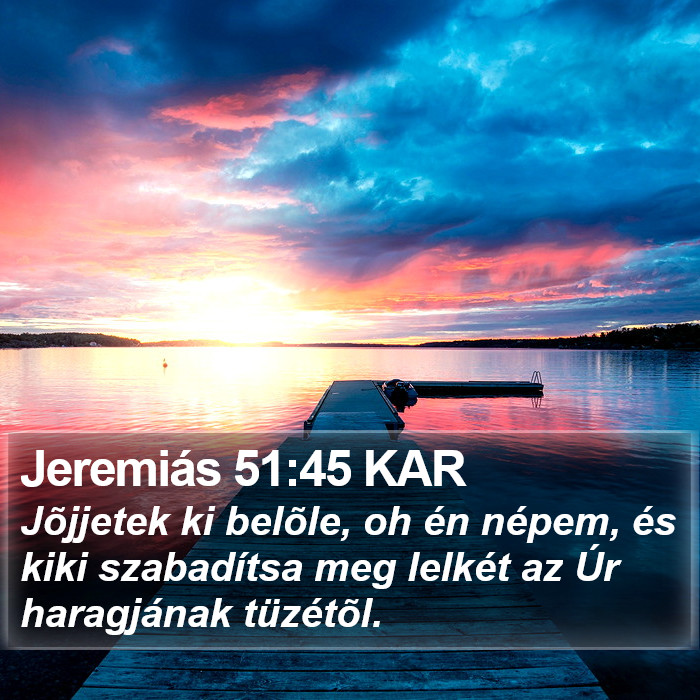 Jeremiás 51:45 KAR Bible Study