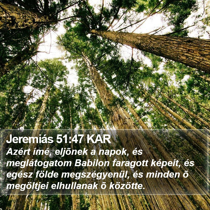 Jeremiás 51:47 KAR Bible Study