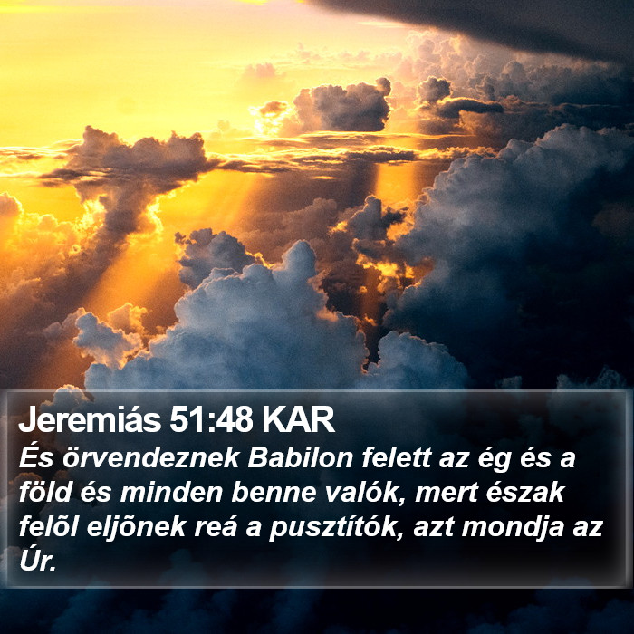 Jeremiás 51:48 KAR Bible Study