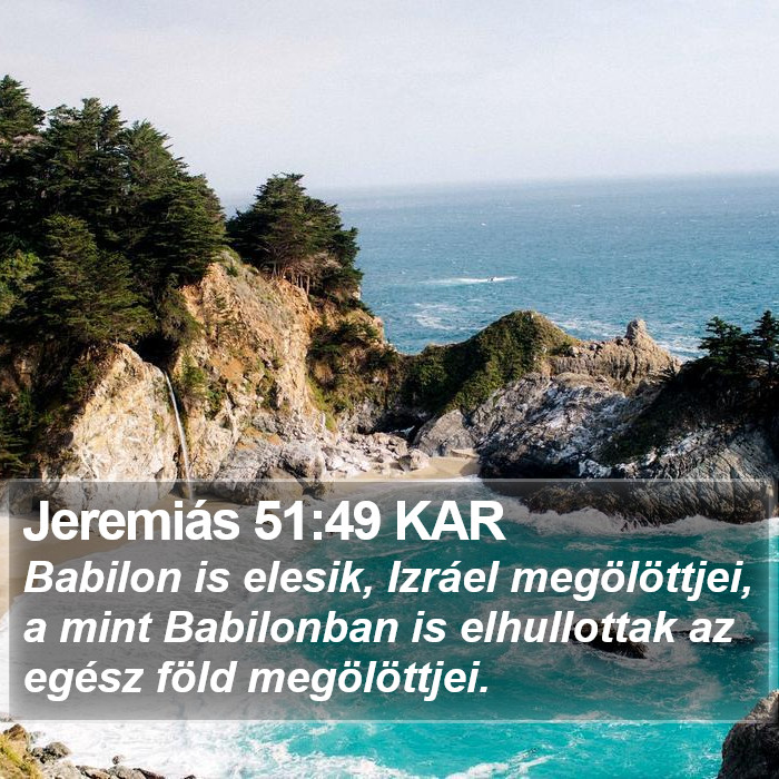 Jeremiás 51:49 KAR Bible Study