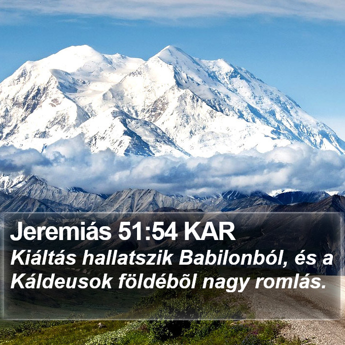 Jeremiás 51:54 KAR Bible Study