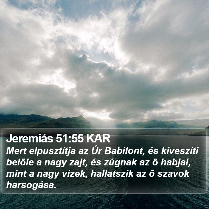 Jeremiás 51:55 KAR Bible Study