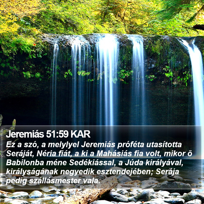 Jeremiás 51:59 KAR Bible Study