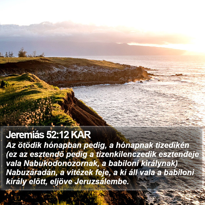 Jeremiás 52:12 KAR Bible Study